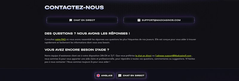 Madcasino France : Les Meilleures Offres et Codes de Bonus pour vous